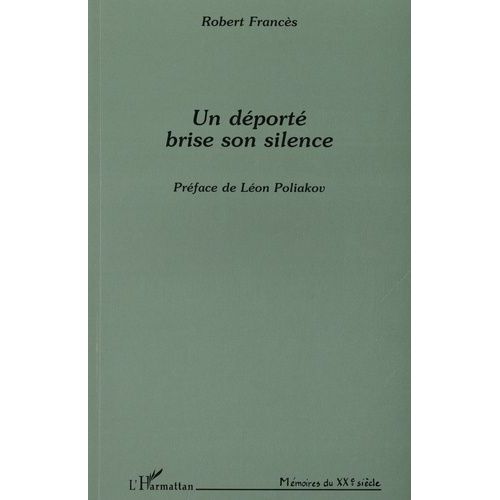 Un Dport Brise Son Silence   de robert francs  Format Beau livre 
