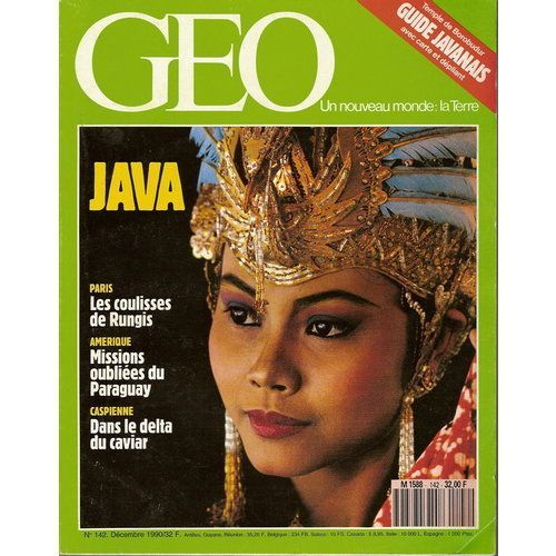 Geo - N 142 : Java - Missions Du Paraguay - Rungis - Arcadie - Colibris - France Oubliee - Art Inuit - Esturgeons De Caspienne Geo - N 142 : Java - Missions Du Paraguay - Rungis - Arcadie...