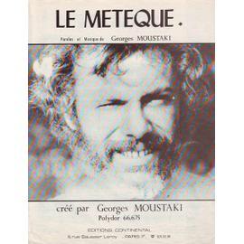 Georges Moustaki Le Meteque 1969 Partitions Song Books Rakuten