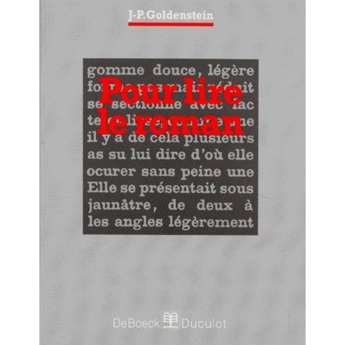 Pour Lire Le Roman    Format Broch 