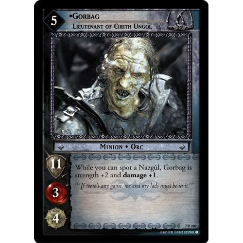 Gorbag, Lieutenant Of Cirith Ungol (Gorbag, Lieutenant De Cirith Ungol) - 7r180