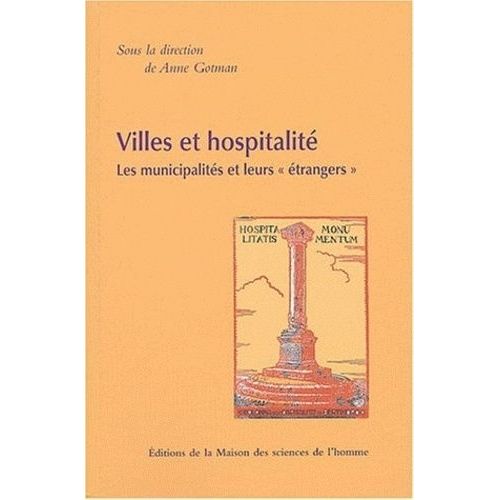 Villes Et Hospitalit - Les Municipalits Et Leurs 