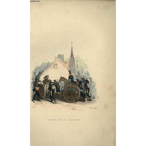 Gravures 19eme Couleurs - Artillerie En Campagne