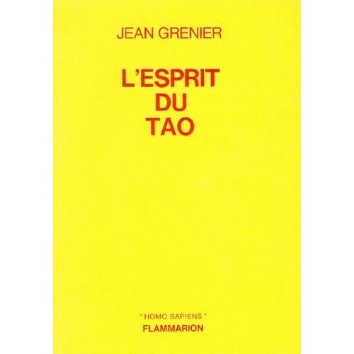 L'esprit Du Tao   de jean grenier