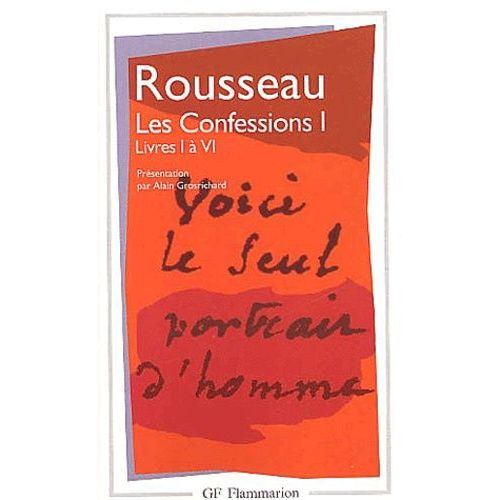Les Confessions - Tome 1, Livres 1  6    Format Poche 
