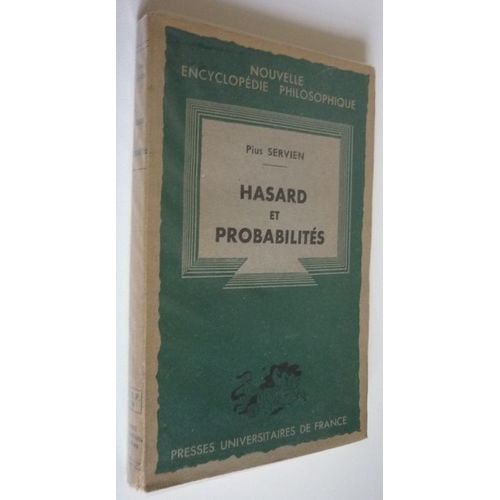 Hasard Et Probabilits Hasard Et Probabilits   de SERVIEN, PIUS  Format Poche 