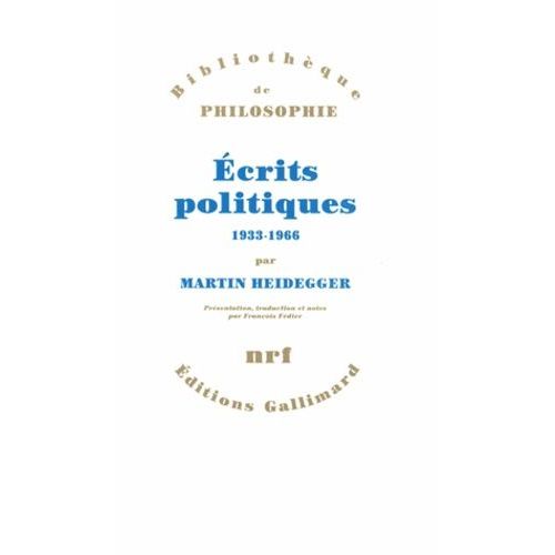 crits Politiques, 1933-1966    Format Broch 
