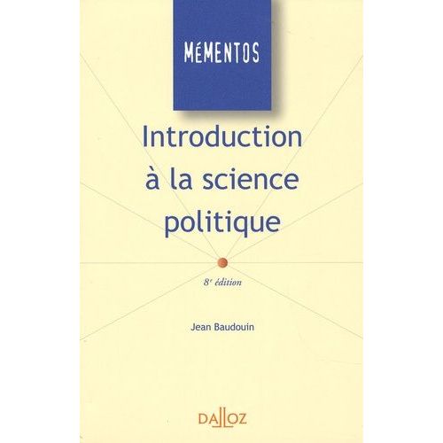 Introduction  La Science Politique    Format Broch 