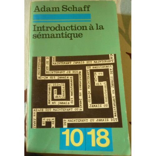 Introduction  La Smantique   de adam schaff 