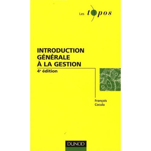 Introduction Gnrale  La Gestion    Format Poche 