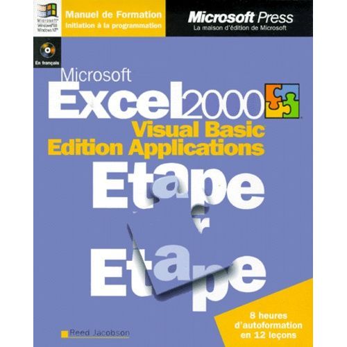 Excel 2000 - Visual Basic, Edition Applications, Avec Cd-Rom   de Jacobson Reed  Format Broch 