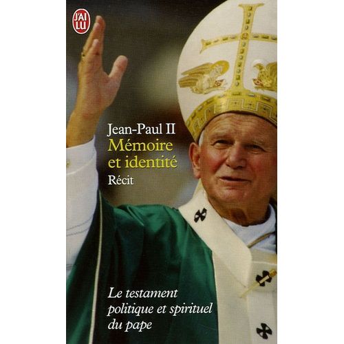 Mmoire Et Identit - Conversations Au Passage Entre Deux Millnaires   de Jean-Paul II  Format Poche 