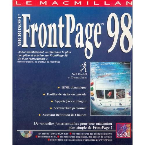 Le Macmillan Ms Frontpage 98 - Informatique, Internet | Rakuten