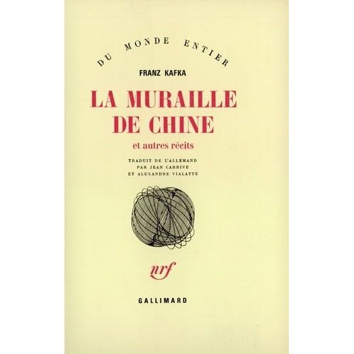 La Muraille De Chine - Et Autres Rcits   de franz kafka  Format Beau livre 
