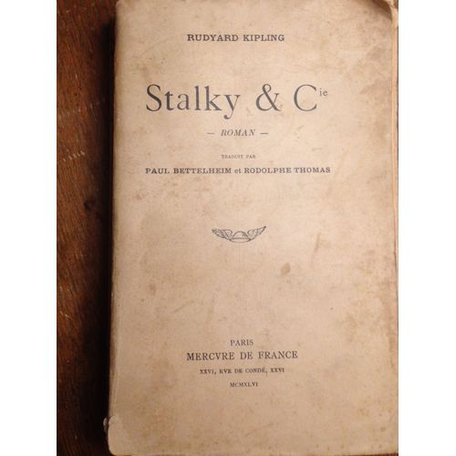 Stalky Et Cie.   de rudyard kipling 