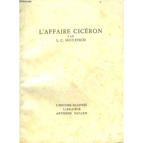 L'affaire Cicron   de Moyzisch, L.C.