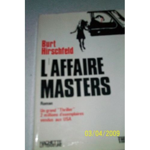 L'affaire Masters   de Hirschfeld Burt