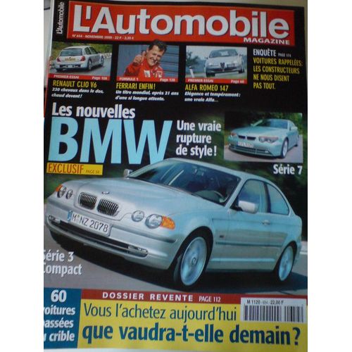 L'automobile Magazine  N 654 : Les Nouvelles Bmw : Une Vrai Rupture De Style!