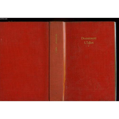 L'idiot Tome 1   de dostoevski  Format Poche 