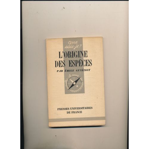 L'origine Des Espces   de mile guynot  Format Poche 