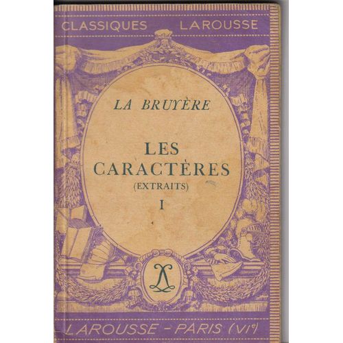 Les Caractres, Volume 1   de La Bruyre 