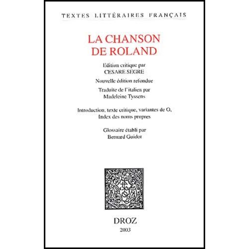 La Chanson De Roland    Format Poche 