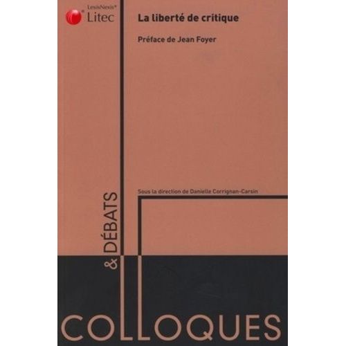 La Libert Critique   de Corrignan-Carsin Danielle  Format Broch 