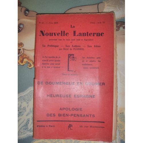 La Nouvelle Lanterne, N45   de Planhol Ren