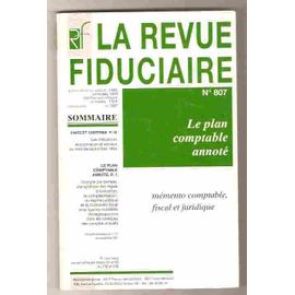 La Revue Fiduciaire N° 807 : Le Plan Comptable Annoté | Rakuten