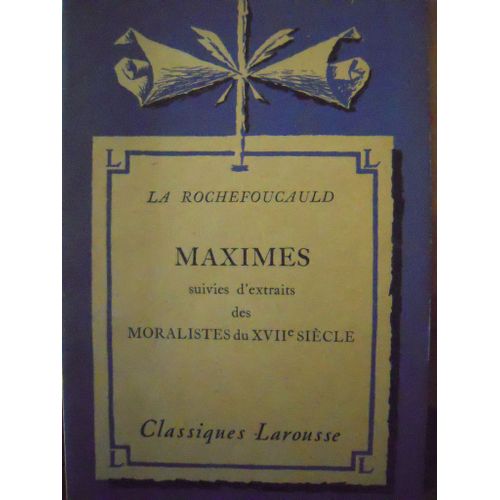 Maximes   de La Rochefoucauld 