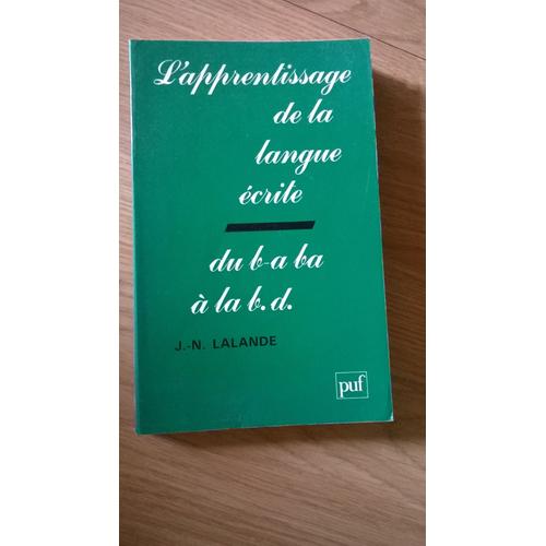 L'apprentissage De La Langue Écrite - Du B-A Ba À La B.D | Rakuten