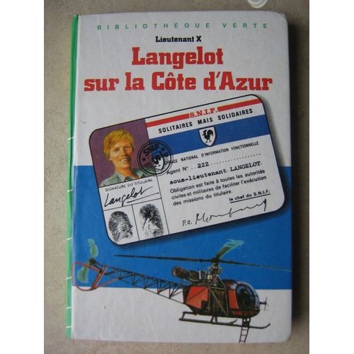 Langelot Sur La Cote D'azur   de Lieutenant X  Format Carte Plan 