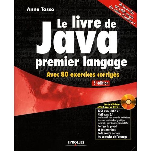 Le Livre De Java Premier Langage (1 Cd-Rom)    Format Beau livre 