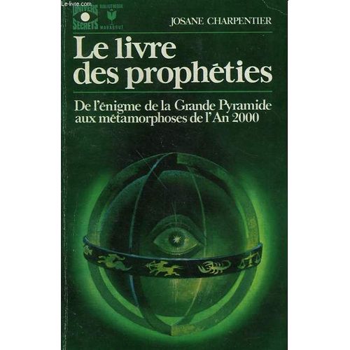 Le Livre Des Propheties   de josane charpentier