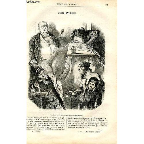Le Muse Des Familles - Lecture Du Soir - Livraison N43 - Vues Diverses (Gravure Et Petit Texte De Quelques Lignes)