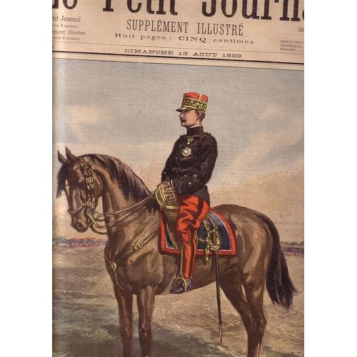 Le Petit Journal, Supplment Illustr N 456 : 1899, Ngrier, Gnral De Division (Gravure En Premire Page) - Gravure En Dernire Page : 1870, Ngrier Capitaine De Chasseurs  Pied de Le Petit Journal Supplment Illustr N 456