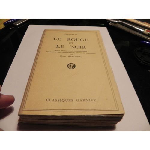 Le Rouge Et Le Noir, Chronique Du Xixe Siecle   de Stendhal  Format Broch 