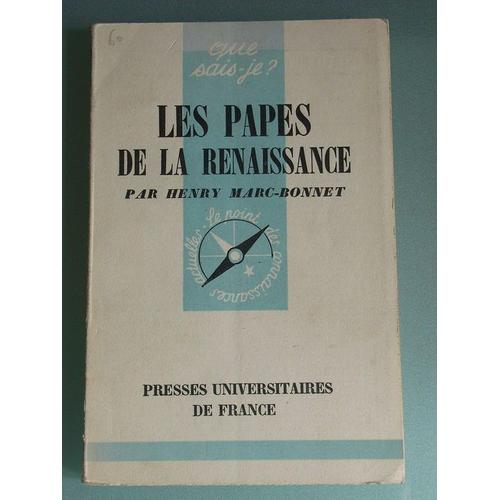 Les Papes De La Renaissance   de henry marc-bonnet  Format Beau livre 