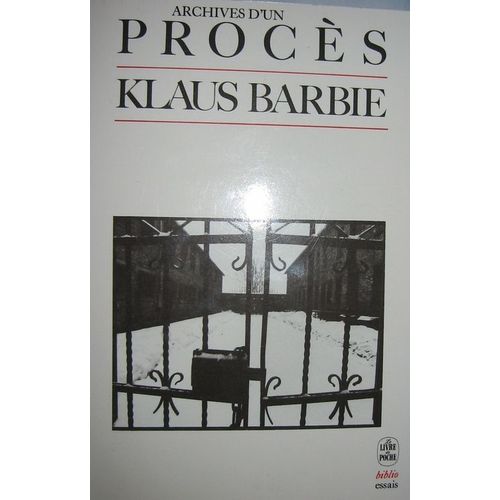 Klaus Barbie - Archives D'un Procs   de Lvy Bernard-Henri  Format Poche 