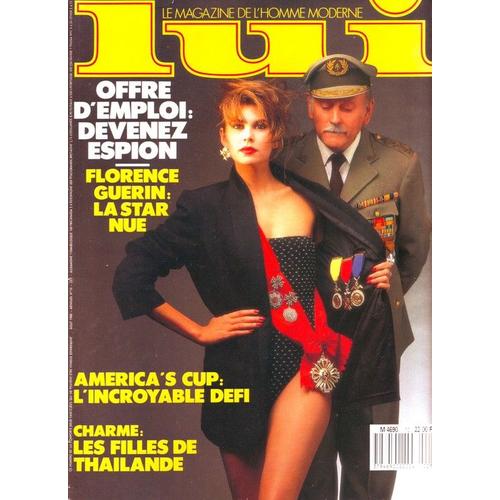 Lui-Le Magazine De L'homme Moderne-Aot 1988lui  N 10 : Bam-Bou-Florence Guerin:Nue-America's Cup-Filles De Thalande-Siegfried Folies-Sempe,Interview-
