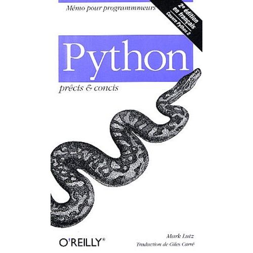 Python - 2me dition   de Lutz Mark  Format Poche 