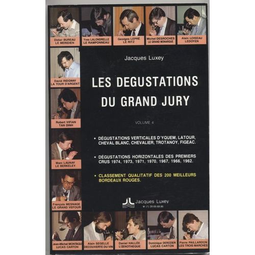 Les Dgustations Du Grand Jury   de jacques luxey 