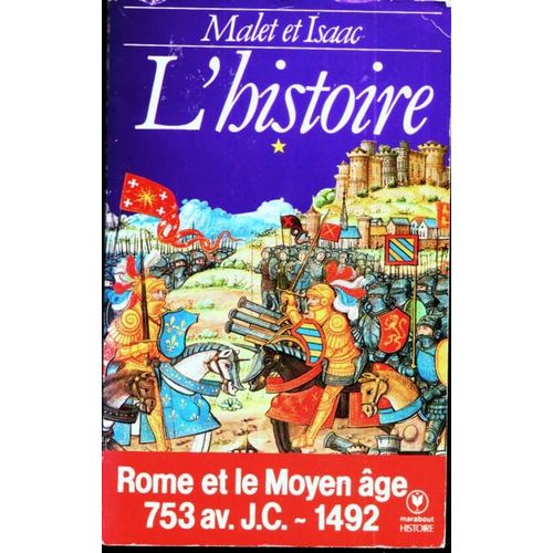 L'histoire T 1 Rome Et Le Moyen Age   de guy isaac  Format Poche 