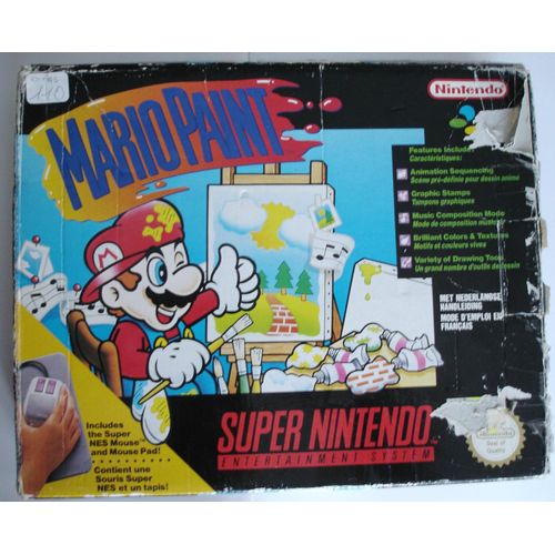 Mario Paint Snes Super Nintendo Jeux Vidéo Rakuten