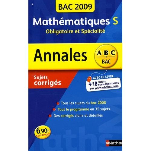 Mathmatiques S Obligatoire Et Spcialit - Sujets Corrigs   de Besnard Dominique  Format Broch 