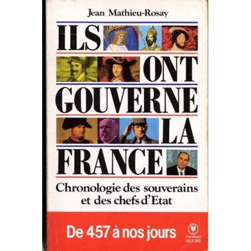 Ils Ont Gouvern La France   de Mathieu-Rosay, Jean 