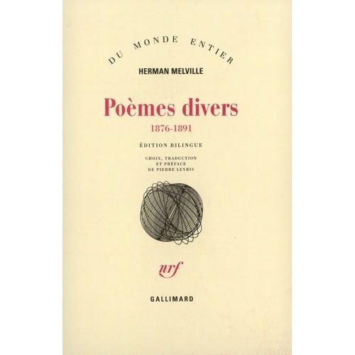 Pomes Divers - 1876-1891   de herman melville  Format Beau livre 