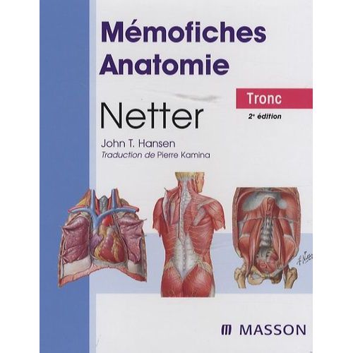 Mmofiches Anatomie Netter - Tronc   de Netter  Format Spiral 