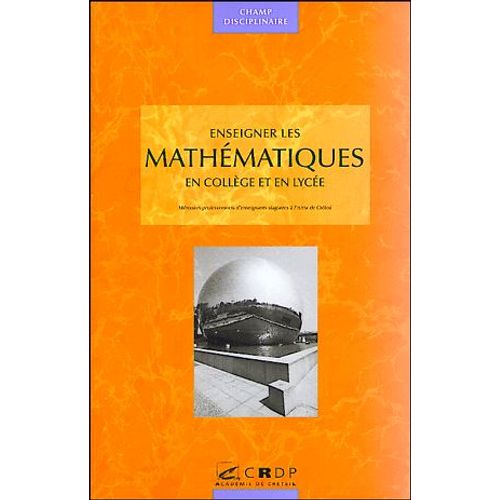 Enseigner Les Mathmatiques En Collge Et Lyce    Format Non Precis 