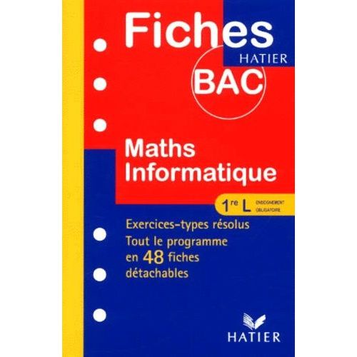 Maths Informatique 1re L. - Enseignement Obligatoire   de ren merckhoffer  Format Poche 